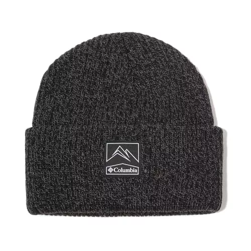 Columbia Whirlibird Cuffed Beanie Gorro Unisex, Black, Graphite Marled, Talla única