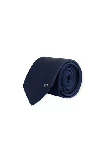 SILBON Corbata Lisa Azul Marino Para Hombre