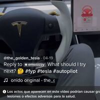 TikTok empieza a etiquetar como peligrosos los vídeos de conductores que ponen el coche a conducir por ellos