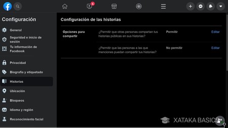 Configura Historias