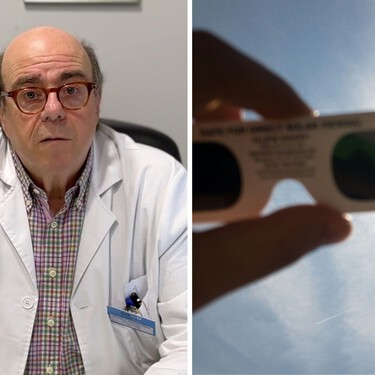 Manuel Sánchez Rubal, optometrista: "Con las gafas homologadas podemos mirar el eclipse unos 20 o 25 segundos antes de correr riesgo"
