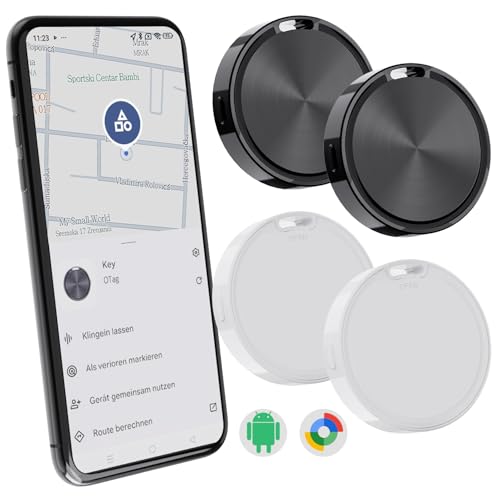 CooAoo Localizador Android, Air Tag Android Smart Tracker Compatible con Google Find Hub App (Sólo Android)