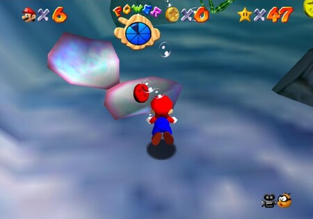 ¿Cómo consigo las monedas rojas en el Ship Afloat Star de Jolly Roger Bay? 2 Super Mario 64 World3 Star4 02
