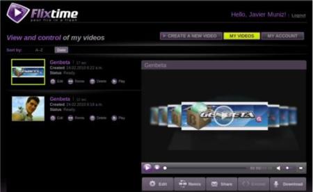 Flixtime, la forma más rápida de crear vídeos online con tus fotografías