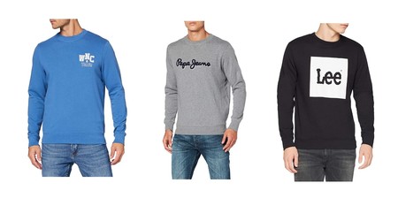 Chollos en tallas sueltas de jerseys y sudaderas de marcas como Pepe Jeans, Lee, Wrangler o Superdry por menos de 20 euros en Amazon