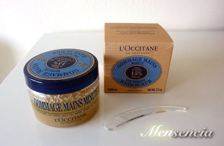 Gommage para las manos de L'Occitane, exfoliar las manos en un minuto