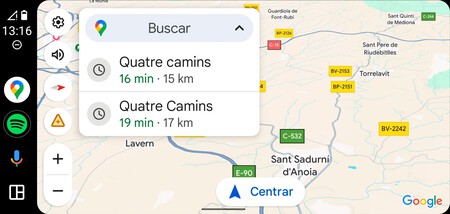 Android Auto 13.2 Google Maps