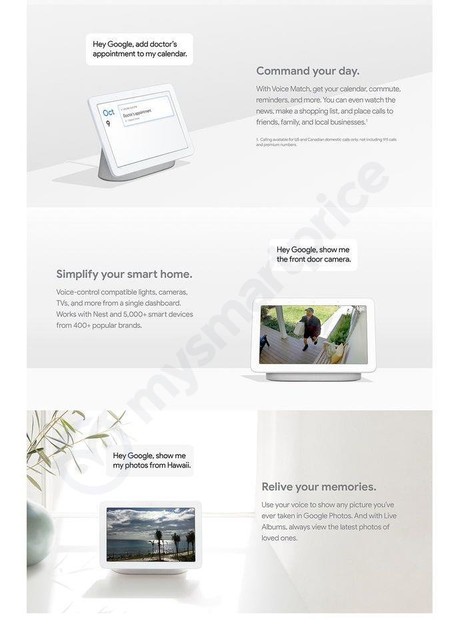 Google Home Hub Leak Specifications 