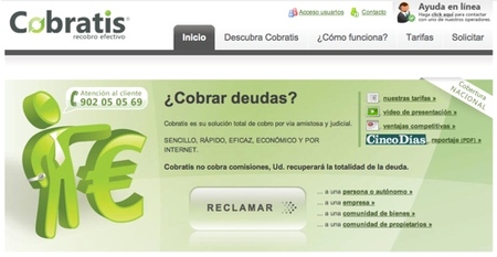 Cobratis, gestión de impagos por internet
