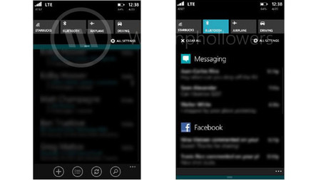 Más detalles del Action Center de Windows Phone 8.1 y sus notificaciones en una nueva filtración
