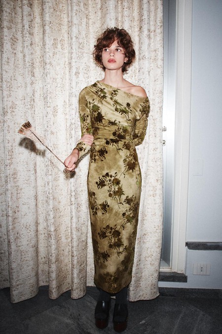 Vestidos Zara Fiesta Navidad Oficina Elegantes Bonitos Largos Manga Larga