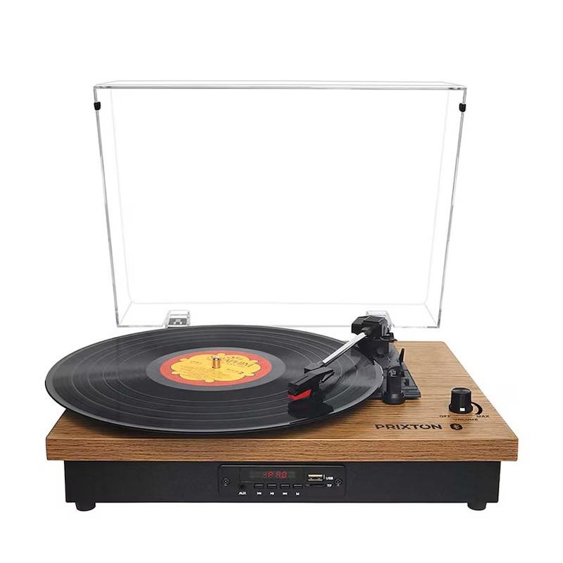 Tocadiscos Prixton Studio TS420 Bluetooth - Madera / Negro