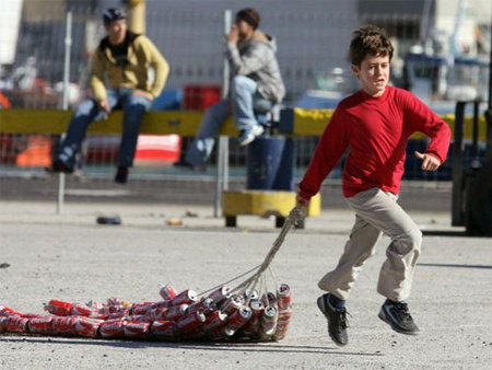 Fiesta de Reyes: el "arrastre" en Algeciras