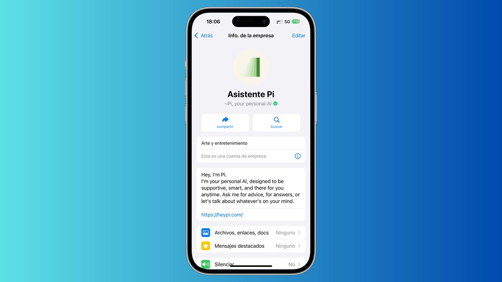 Cómo agregar el inteligentísimo asistente Pi de manera correcta a WhatsApp iOS 