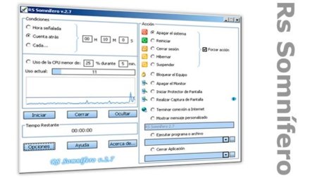 Fuerza el apagado de tu PC,a la hora que quieras, con Rs Somnífero
