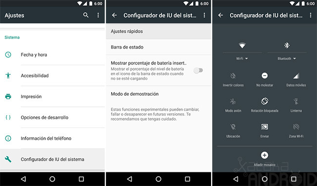 Cómo personalizar los ajustes rápidos de Android Marshmallow