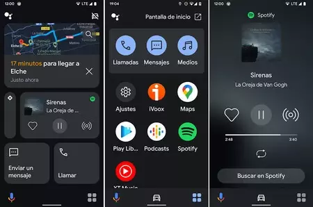 Google アシスタント ドライビングモード Spotify