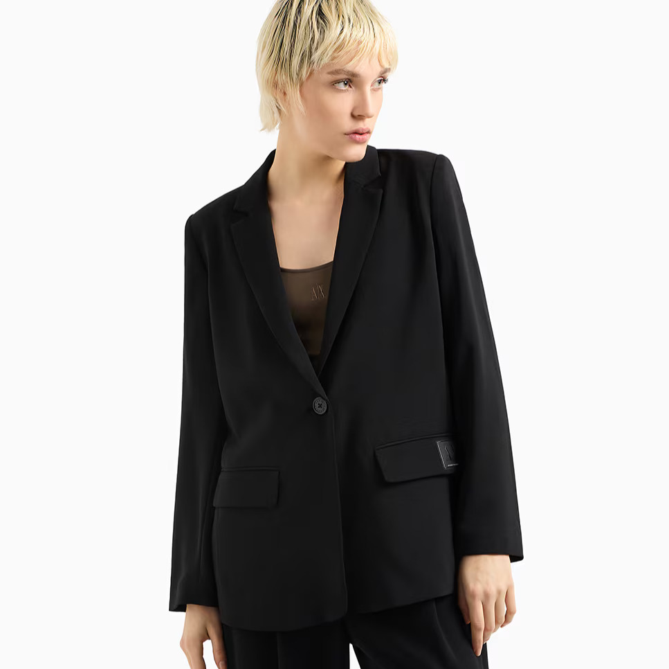 Armani Exchange
Chaqueta de traje de mujer regular fit de un botón