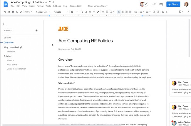 La IA de Google Docs ahora es capaz de crearte resúmenes de textos ...