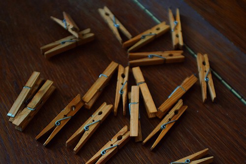 Reutilizar pinzas de madera