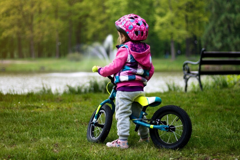 niños como manejar bicicleta sin rueditas