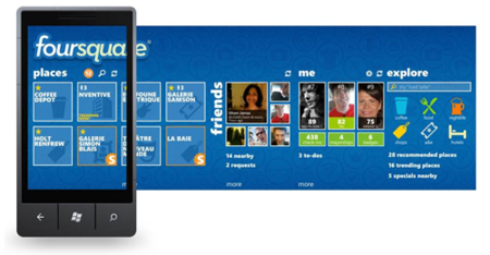 Foursquare 2.0 llega a Windows Phone 7