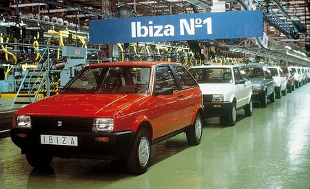Seat Ibiza I linea de producción
