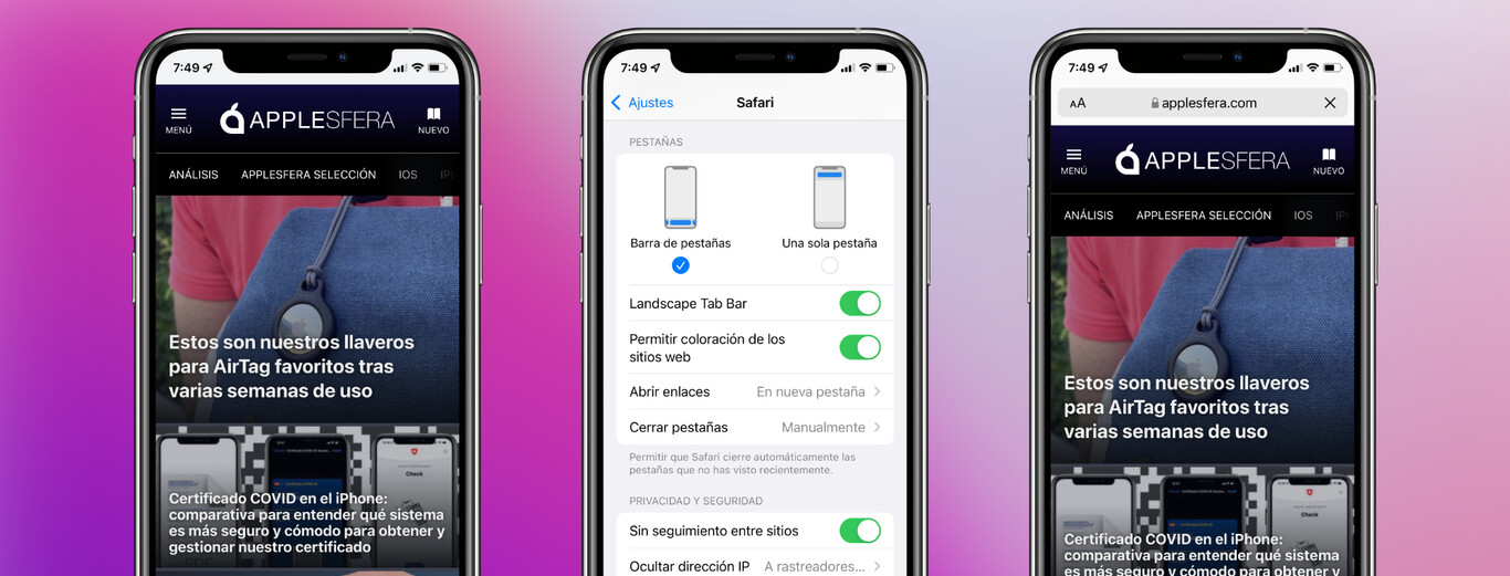 Este es el diseño de Safari en la sexta beta de iOS 15: opcional y con más información de un solo vistazo - Vimarsana News