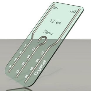 Crystal phone: concepto minimalista de móvil