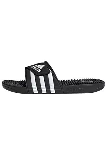 adidas Unisex adulto Adissage Slides, Core Black / Cloud White / Core Black, 44.5 EU