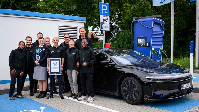 Lucid Air Grand Touring Record Guinness