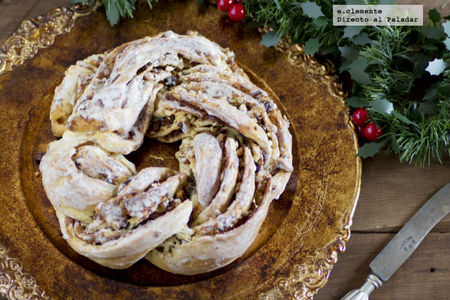 Trenza de canela o Estonian Kringle. Receta de navidad