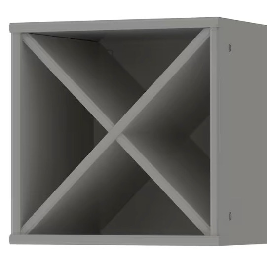 TORNVIKEN
Botellero, gris, 40x37x40 cm