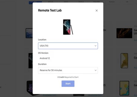 Samsung Galaxy S22 をテストする