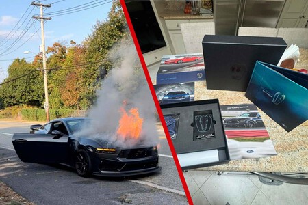 Ford Mustang Black Horse Incendio