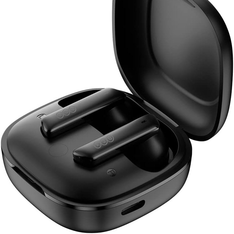 Fone de Ouvido Bluetooth QCY HT05 Melobuds ANC, Fone Cancelamento de Ruído Ativo, 40db ANC Headphone com 6 Microfone, 30 Tempo de Jogo (Preto)
