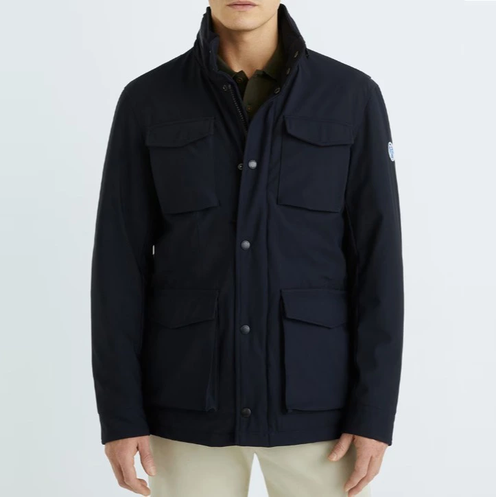 North Sails Cazadora de hombre field jacket con cremallera oculta