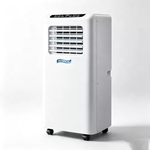 GIOFEOIK Aire Acondicionado Portátil 14000 BTU Frío y Calor 2 en 1, Enfriador y Calefactor Sin Instalación con Ruedas, Unidad Climatizadora para Salón y Oficina, Blanco, 5000 BTU, 5000 BTU
