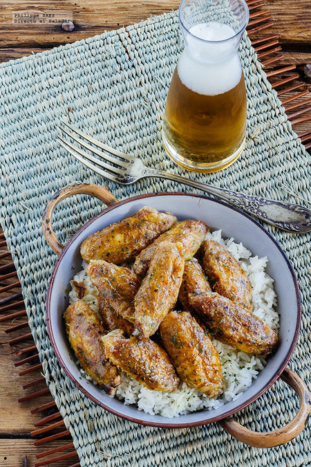 Alitas de pollo al curry. Receta
