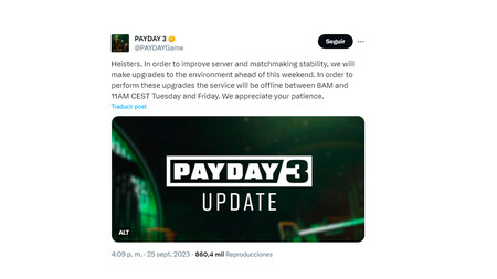 Payday 3 Update