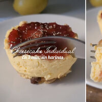 El cheescake sin harinas y sin azúcar, que puedes preparar en sólo 3 minutos para un postre saludable  
