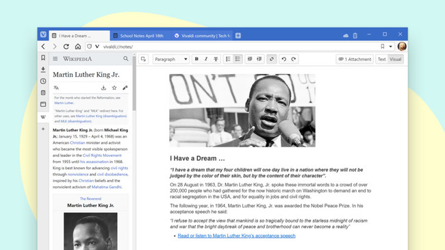 Vivaldi 3 11 Notas Productividad