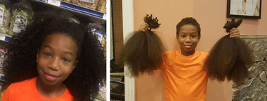 La preciosa historia de un niño de 8 años que dejó crecer su pelo durante 2 años para donarlo a los niños con cáncer