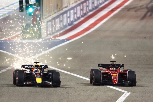 ¡Chispas! Charles Leclerc lidera el doblete de Ferrari tras la debacle de Honda en Baréin; podio de Carlos Sainz
