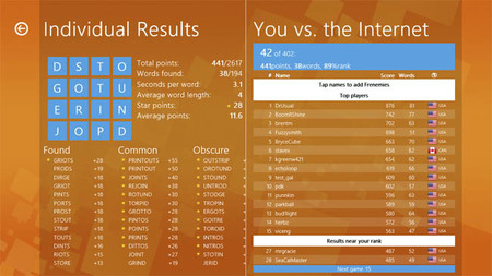 'Wordament': el primer juego para iOS con logros de Xbox Live
