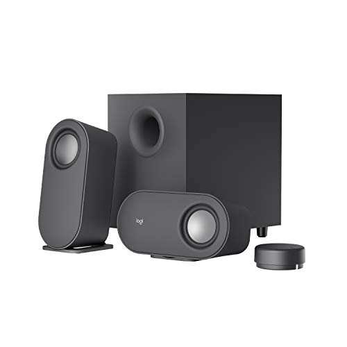 Logitech Z407 Bluetooth Altavoces para ordenador con subwoofer y control inalámbrico, Sonido inmersivo, Audio premium con varias entradas, Altavoces USB - Negro