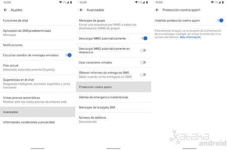 Google メッセージをスパム送信する
