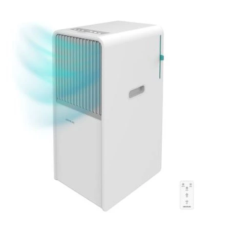 Aire acondicionado portátil - Cecotec ForceClima 7150 Style, 1750 fg/h, 2 velocidades, 20 m², 4 modos, Deshumidificador, Mando a distancia, Blanco
