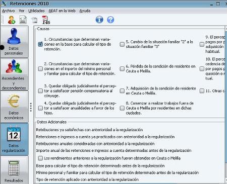 Disponible módulo de cálculo de retenciones 2010