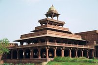 El Panch Mahal de Fatehpur Sikri en la India